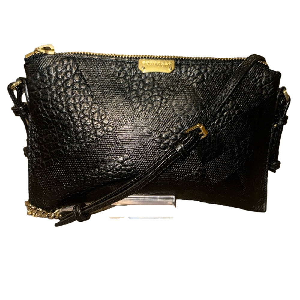 BURBERRY PEYTON EMBOSSED LEATHER CROSSBODY Bag